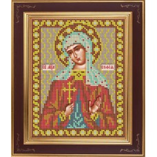 Набор для вышивания бисером Икона Св. София 12 х 15 см GALLA COLLECTION М250