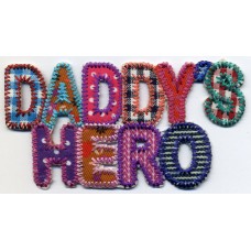 Термоаппликация HKM Daddy?s Hero, 1 шт 7 x 3 см разноцветный 0,125 см HKM 32607/1SB