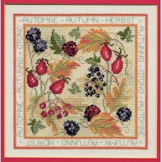 Набор для вышивания Four Seasons: Autumn 16,5 х 16,5 см DERWENTWATER DESIGNS FS03