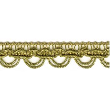 Тесьма PEGA декоративная, золотистый люрекс, 16 мм