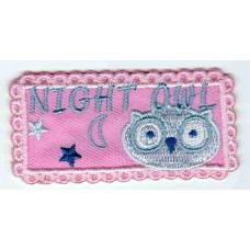 Термоаппликация HKM Night Owl rosa, 1 шт 6,5 х 4 см розовый 0,125 см HKM 33263/1SB