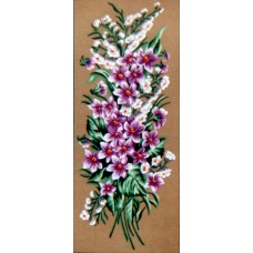 Канва жесткая с рисунком Сиреневые цветочки, 2картинки 60 х 60 см* GOBELIN L. DIAMANT 18.628