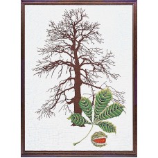 Набор для вышивания Каштановое дерево, канва лён  32 ct THEA GOUVERNEUR 830