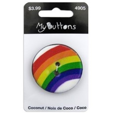 Пуговица My Buttons - Coconut Rainbow Arch