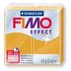 Полимерная глина FIMO Effect 55 х 55 х 15 мм золотой металлик FIMO 8020-11