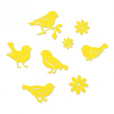 Набор самоклеящихся декоративных элементов на клеевой основе Цветы и птицы, 8 шт 20-55 мм EFCO 3446308