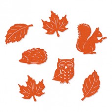 Набор декоративных элементов Лесные обитатели, 7шт  40 x 50 - 60 x 60 мм оранжевый EFCO 3447716