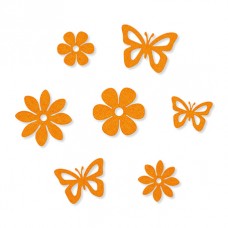 Набор декоративных элементов Бабочки и цветы, 14 шт 25-38 мм EFCO 3447116