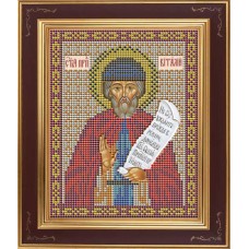 Набор для вышивания бисером Икона Преподобный Виталий Александрийский 12 x 15 см GALLA COLLECTION М259