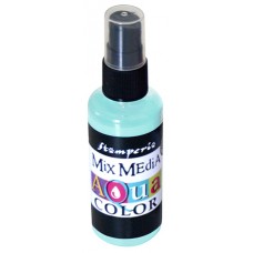 Краска - спрей Aquacolor Spray для техники Mix Media, 60 мл акварельный зеленый 60 мл STAMPERIA KAQ003