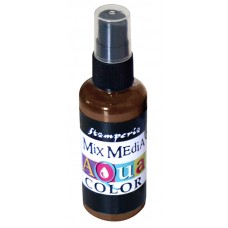Краска - спрей Aquacolor Spray для техники Mix Media, 60 мл коричневый* 60 мл STAMPERIA KAQ004
