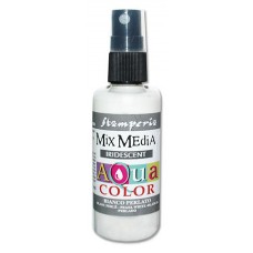 Краска - спрей Aquacolor Spray  с переливчатым эффектом для техники Mix Media, 60 мл белый перламутр 60 мл STAMPERIA KAQ019