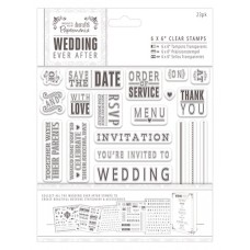 Набор штампов Пожелания Wedding 15,24 х 15,24 см DOCRAFTS PMA158901