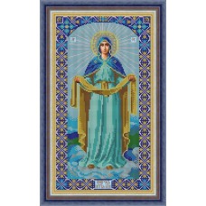 Набор для вышивания бисером Икона Покров Божией Матери 20 х 36 см GALLA COLLECTION И052