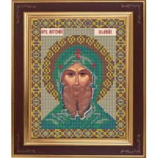 Набор для вышивания бисером Икона Святой Антоний Великий 12 x 15 см GALLA COLLECTION М268