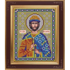 Набор для вышивания бисером Икона Святой благоверный князь Борис 12 x 15 см GALLA COLLECTION М269