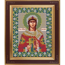 Набор для вышивания бисером Икона Святая великомученица Варвара 12 x 15 см GALLA COLLECTION М270