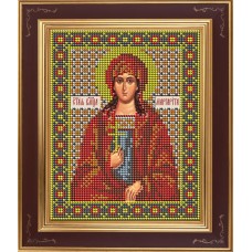 Набор для вышивания бисером Икона Святая великомученица Маргарита 12 x 15 см GALLA COLLECTION М274