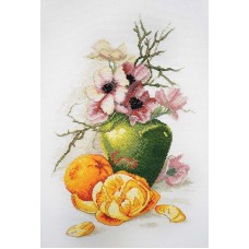 Набор для вышивания Анемоны и апельсины по картине  К. Кляйн 35 x 20 см МАРЬЯ ИСКУСНИЦА 06.002.56