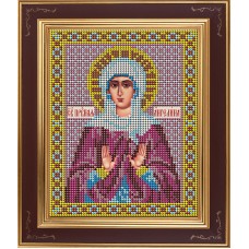Набор для вышивания бисером Икона Святая Ангелина Сербская 12 x 15 см GALLA COLLECTION М276