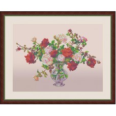Набор для вышивания бисером «Букет роз» 40 x 30 см  * GALLA COLLECTION Л329