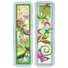 Закладка Декоративные бабочки набор для вышивания, 2 дизайна