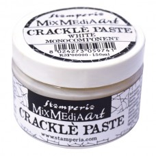 Паста для создания трещин, моно-компонент Crackle Paste, серия Mix Media белый 150 мл STAMPERIA K3P37