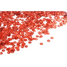 Пайетки плоские россыпью Ideal TBY-FLK022 6мм цв.03 красный уп.50г