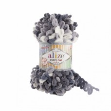 Пряжа для вязания Ализе Puffy Fine Color (100% микрополиэстер) 5х100г/14,5м цв.5925
