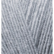 Пряжа для вязания Ализе LanaGold Fine (49% шерсть, 51% акрил) 5х100г/390м цв.021 серый меланж