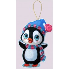 Наборы для вышивания декоративных игрушек BUTTERFLY  F090 Пингвин
