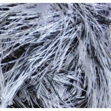 Пряжа для вязания Ализе Decofur Травка (100% полиэстер) 5х100г/100м цв.1366 белый с черным