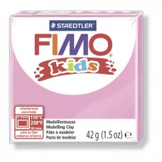 FIMO kids полимерная глина для детей, уп. 42г цв.розовый, 8030-220