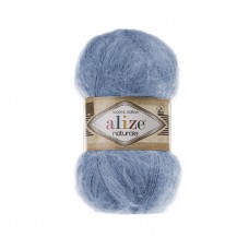 Пряжа для вязания Ализе Naturale (60% шерсть, 40% хлопок) 5х100г/230м цв.549 голубой