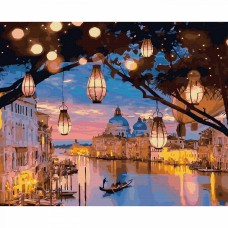 Картины по номерам Molly KHN0020 Ночная Венеция 40х50 см