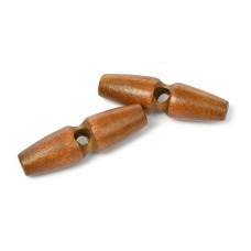 Пуговицы деревянные TBY BT.WD.069 цв.003 коричневый 95L-60мм, 1 прокол, 20 шт