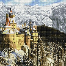 Картины мозаикой Molly KM0695 Замок Дракулы в Румынии (28 цветов) 30х30 см