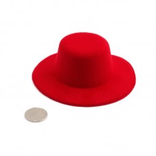 Шляпа КЛ.21571 круглая 10см цв.красный