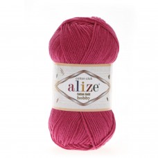 Пряжа для вязания Ализе Cotton Gold Hobby (55% хлопок, 45% акрил) 5х50г/165м цв.149 фуксия
