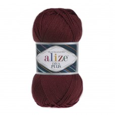 Пряжа для вязания Ализе Diva Plus (100% микрофибра акрил) 5х100г/220м цв.057 бордовый