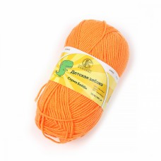 Пряжа для вязания КАМТ Детская забава (20% микрофибра, 80% объемный акрил) 10х50г/140м цв.035 оранжевый