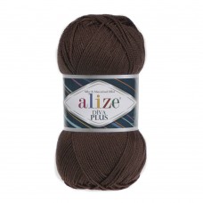Пряжа для вязания Ализе Diva Plus (100% микрофибра акрил) 5х100г/220м цв.026 коричневый
