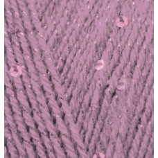 Пряжа для вязания Ализе Sal abiye (5% пайетки, 5% металлик, 10% полиэстер, 80% акрил) 5х100г/410м цв.028 сухая роза