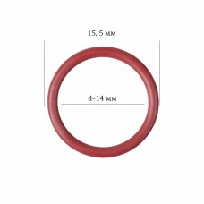 Кольцо для бюстгальтера металл ARTA.F.2831 Ø14мм, цв.101 темно-красный, уп.50шт