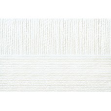 Пряжа для вязания ПЕХ Уютная (85% акрил, 15% полиамид) 5х100г/230м цв.001 белый