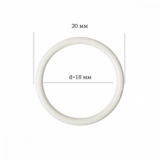 Кольцо для бюстгальтера металл ARTA.F.2976 Ø17,8мм, цв.004 сумрачно-белый, уп.50шт