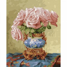 Картины по номерам на дереве Molly KD0710 Бузин. Восточные розы (28 цветов) 40х50 см