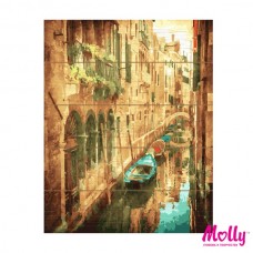 Картины по номерам на дереве Molly KD0100 Венеция (28 Цветов) 40х50 см