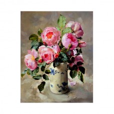 Картины по номерам Molly KH0233 Розовый букет (26 цветов) 40х50 см