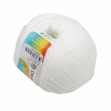Пряжа для вязания ПЕХ Детский каприз Fit (100% акрил) 5х50г/225м цв.001 белый